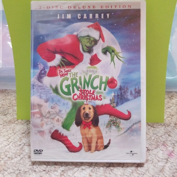 Other - 6/$30🌴Jim Carrey Doctor Seuss " How The Grinch Stole Christmas" DVD Movie